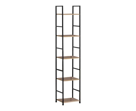 Βιβλιοθήκη Azuel pakoworld φυσικό-μαύρο μέταλλο 29x23.5x144εκ - ΒΙΒΛΙΟΘΗΚΕΣ στο Milonadakis.gr