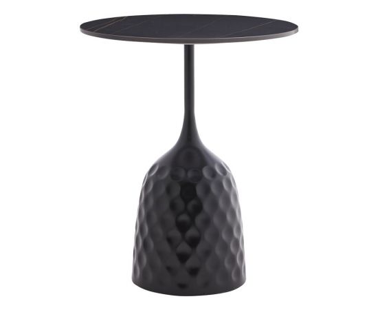 Βοηθητικό τραπέζι Kousien Inart μαύρο sintered stone Φ50x60εκ - ΒΟΗΘΗΤΙΚΑ ΤΡΑΠΕΖΑΚΙΑ στο Milonadakis.gr
