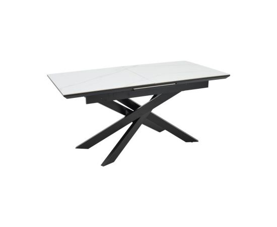 Τραπέζι Rogemi pakoworld γκρι mdf-μαύρο μέταλλο 160-200x90x75εκ - ΤΡΑΠΕΖΙΑ ΚΟΥΖΙΝΑΣ στο Milonadakis.gr