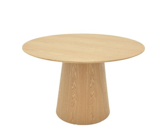 Τραπέζι Kayano pakoworld mdf σε φυσική απόχρωση Φ120x72εκ - ΤΡΑΠΕΖΙΑ ΚΟΥΖΙΝΑΣ στο Milonadakis.gr