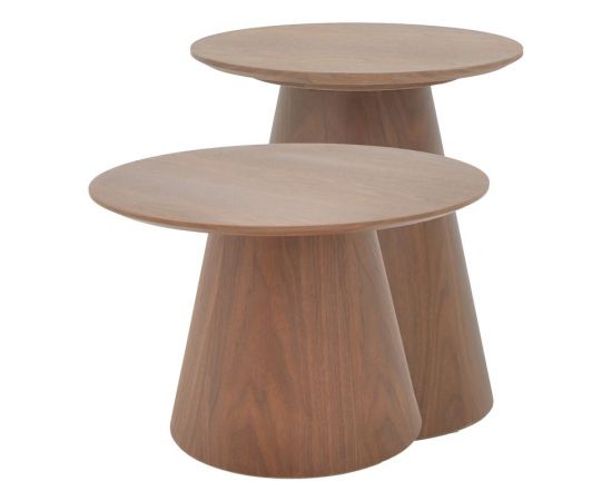 Βοηθητικά τραπέζια Kayano pakoworld σετ 2 τεμ mdf σε καρυδί απόχρωση - ΒΟΗΘΗΤΙΚΑ ΤΡΑΠΕΖΑΚΙΑ στο Milonadakis.gr