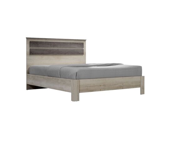 Κρεβάτι διπλό OLYMPUS pakoworld σε χρώμα castilo oak 140x200εκ - ΚΡΕΒΑΤΙΑ στο Milonadakis.gr