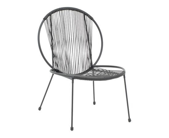 Καρέκλα κήπου Dapper pakoworld μαύρο μέταλλο-pe μαύρο 64.5x74.5x76εκ - ΚΑΡΕΚΛΕΣ - ΠΟΛΥΘΡΟΝΕΣ στο Milonadakis.gr
