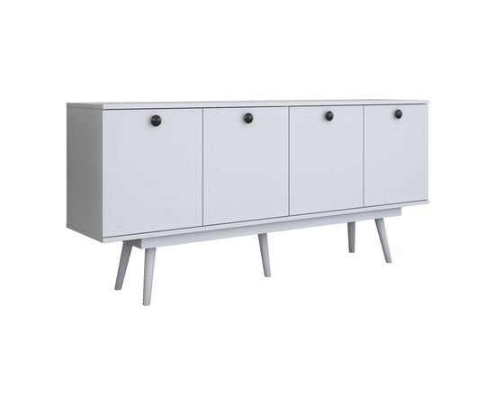 Μπουφές Salonde pakoworld λευκό μελαμίνης-λευκό pp πόδι 180x40x82.6εκ - ΜΠΟΥΦΕΔΕΣ-ΚΟΝΣΟΛΕΣ στο Milonadakis.gr