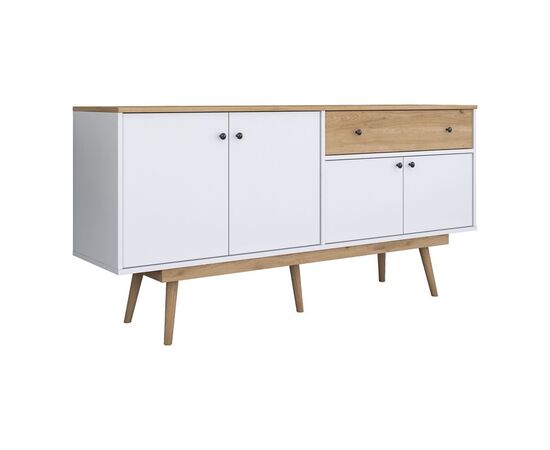 Μπουφές Satava pakoworld pp σε λευκή-καρυδί απόχρωση 180x45x87.6εκ - ΜΠΟΥΦΕΔΕΣ-ΚΟΝΣΟΛΕΣ στο Milonadakis.gr