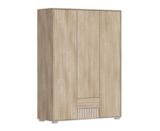 Ντουλάπα Bruse pakoworld μελαμίνη σε sonoma-oak απόχρωση 148.5x56.5x203.2εκ - ΝΤΟΥΛΑΠΕΣ στο Milonadakis.gr