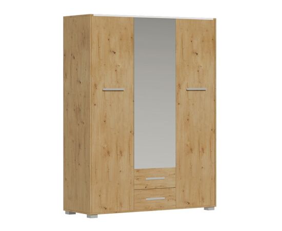 Ντουλάπα Rutenia pakoworld μελαμίνη σε oak απόχρωση 155.7x54x203εκ - ΝΤΟΥΛΑΠΕΣ στο Milonadakis.gr
