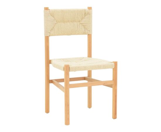 Καρέκλα Oarvine pakoworld φυσικό rubberwood-φυσικό σχοινί 46x52x88εκ - ΚΑΡΕΚΛΕΣ - ΠΟΛΥΘΡΟΝΕΣ ΕΣ. στο Milonadakis.gr