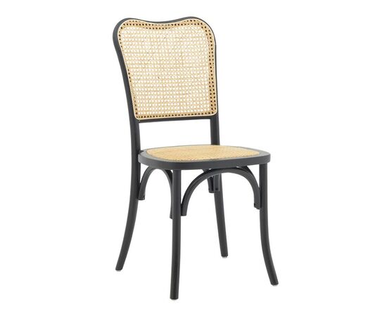 Καρέκλα Zozele pakoworld φυσικό rattan pe-μαύρο toon wood 45x51x88εκ - ΚΑΡΕΚΛΕΣ - ΠΟΛΥΘΡΟΝΕΣ ΕΣ. στο Milonadakis.gr