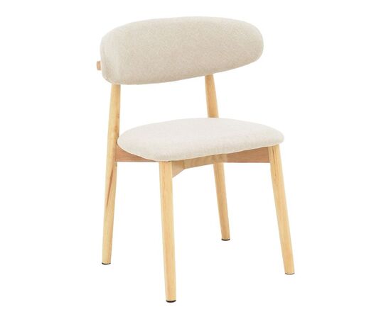 Καρέκλα Ubene pakoworld rubberwood και ύφασμα σε φυσική και μπεζ απόχρωση 46x58x79εκ - ΚΑΡΕΚΛΕΣ - ΠΟΛΥΘΡΟΝΕΣ ΕΣ. στο Milonadakis.gr