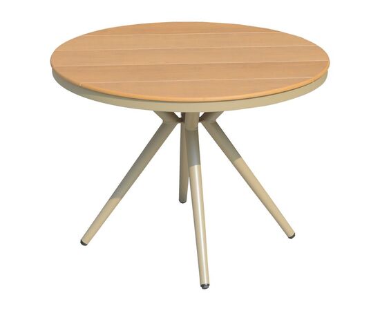 Τραπέζι Hilly pakoworld plywood και pp σαμπανιζέ Φ100x75εκ - ΤΡΑΠΕΖΙΑ ΕΞ. ΧΩΡΟΥ στο Milonadakis.gr