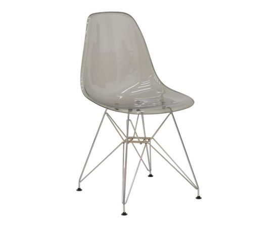 Καρέκλα Adelle pakoworld PP διάφανο γκρι-inox πόδι 46x55x81εκ - ΚΑΡΕΚΛΕΣ - ΠΟΛΥΘΡΟΝΕΣ ΕΣ. στο Milonadakis.gr