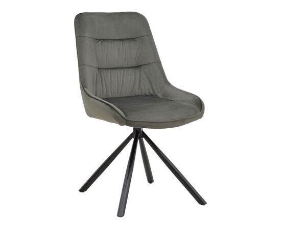 Καρέκλα Wori pakoworld ανθρακί βελούδο-πόδι μαύρο μέταλλο 48x56x82εκ - ΚΑΡΕΚΛΕΣ - ΠΟΛΥΘΡΟΝΕΣ ΕΣ. στο Milonadakis.gr