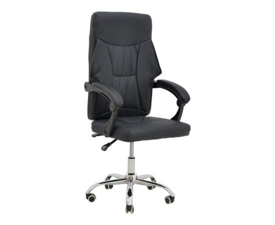 Καρέκλα γραφείου διευθυντή Glorin pakoworld μαύρο pu 60x68x128εκ - ΚΑΡΕΚΛΕΣ ΓΡΑΦΕΙΟΥ στο Milonadakis.gr