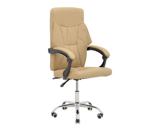Καρέκλα γραφείου διευθυντή Glorin pakoworld μπεζ pu 60x68x128εκ - ΚΑΡΕΚΛΕΣ ΓΡΑΦΕΙΟΥ στο Milonadakis.gr