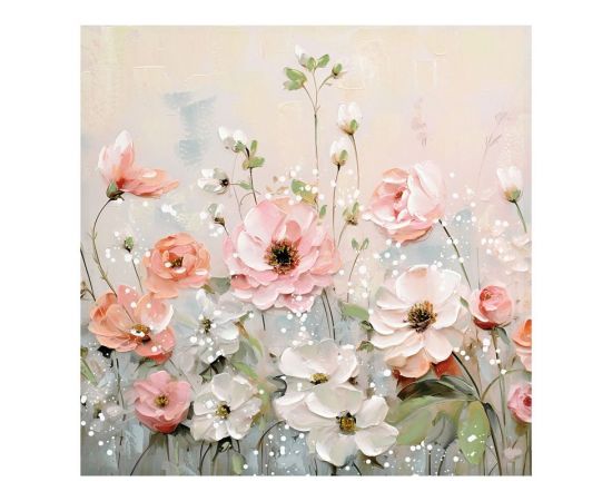 Πίνακας σε καμβά Rozy I Inart 80x3x80εκ - ΠΙΝΑΚΕΣ στο Milonadakis.gr