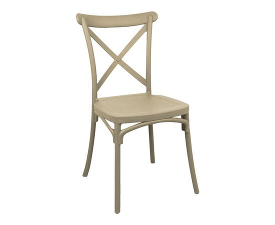 Καρέκλα Crossie pakoworld pp σε απόχρωση cappucino 38x46.5x82εκ - ΚΑΡΕΚΛΕΣ - ΠΟΛΥΘΡΟΝΕΣ στο Milonadakis.gr