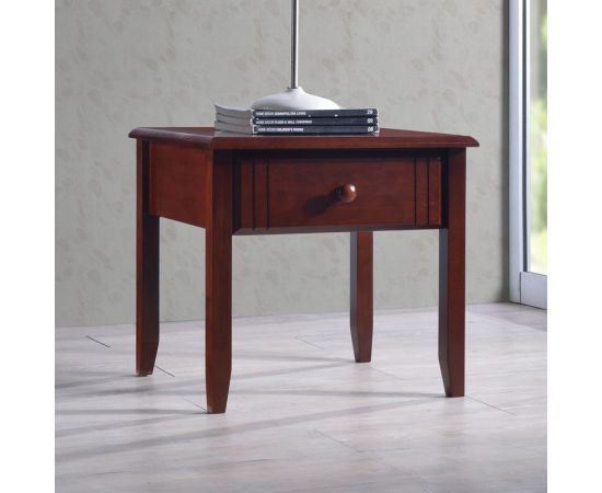 Κομοδίνο Juliene με συρτάρι καρυδί rubberwood 50x44x46εκ - ΚΟΜΟΔΙΝΑ στο Milonadakis.gr