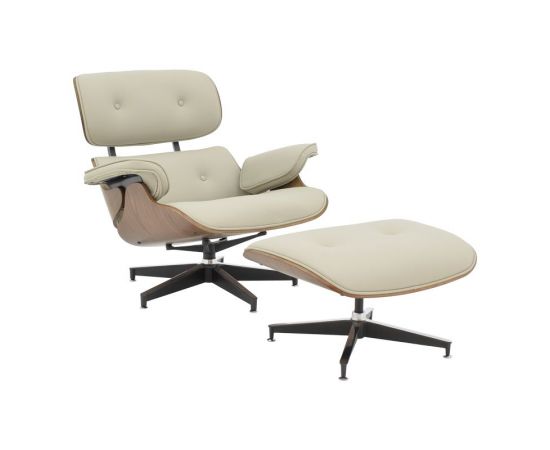 Πολυθρόνα-υποπόδιο relax Jenna pakoworld μπεζ pu- plywood καρυδί-βάση χρωμίου 82x92x82εκ - ΚΑΡΕΚΛΕΣ - ΠΟΛΥΘΡΟΝΕΣ ΕΣ. στο Milonadakis.gr