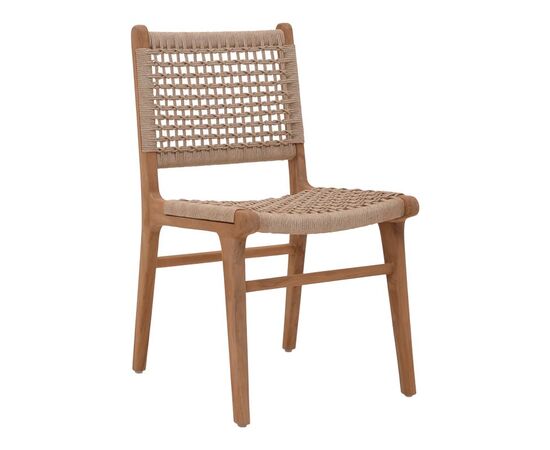 Καρέκλα Rover pakoworld σκελετός από teak ξύλο σε φυσική απόχρωση και μπεζ baana ξύλο 50x60x86εκ - ΚΑΡΕΚΛΕΣ - ΠΟΛΥΘΡΟΝΕΣ στο Milonadakis.gr