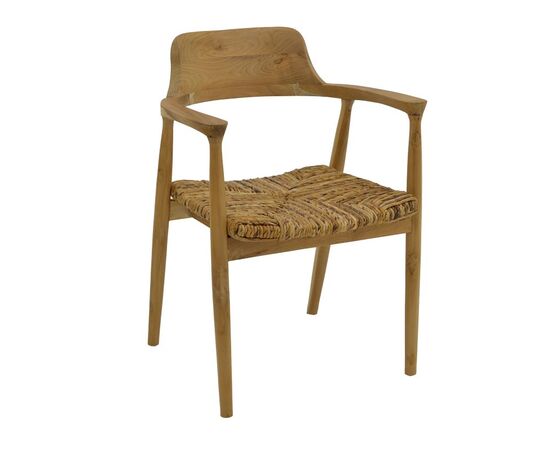 Πολυθρόνα Denverone pakoworld φυσικό teak ξύλο-banana σχοινί 57x54x79εκ - ΚΑΡΕΚΛΕΣ - ΠΟΛΥΘΡΟΝΕΣ στο Milonadakis.gr