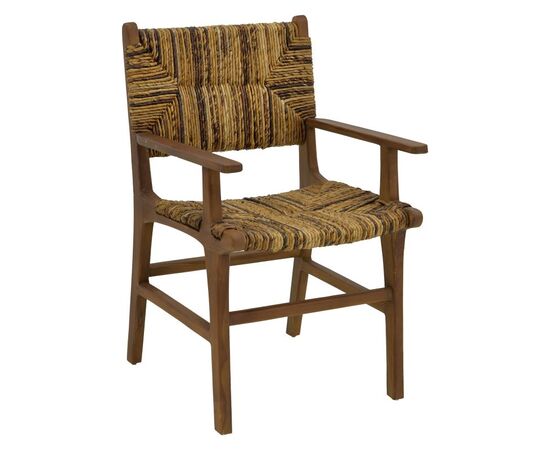 Πολυθρόνα Refane pakoworld φυσικό teak ξύλο-banana σχοινί 55x60x85εκ - ΚΑΡΕΚΛΕΣ - ΠΟΛΥΘΡΟΝΕΣ στο Milonadakis.gr