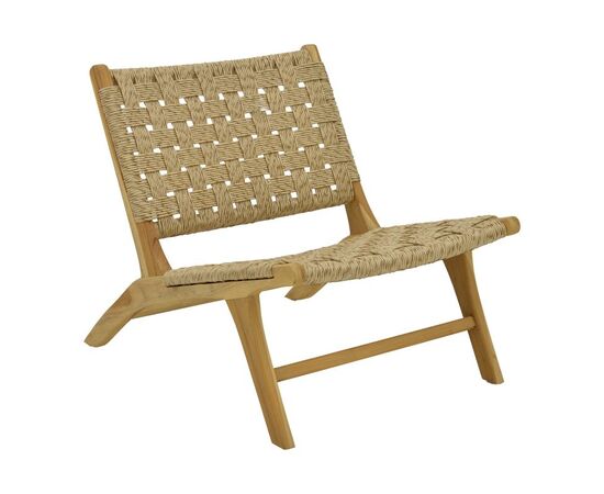 Καρέκλα Foldere pakoworld φυσικό teak ξύλο-σχοινί 65x78x68εκ - ΚΑΡΕΚΛΕΣ - ΠΟΛΥΘΡΟΝΕΣ στο Milonadakis.gr