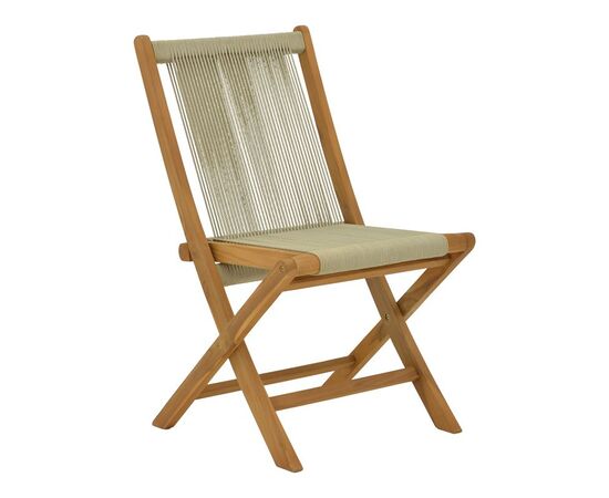 Καρέκλα Banou pakoworld teak ξύλο και σχοινί σε φυσική απόχρωση 51.5x58x88εκ - ΚΑΡΕΚΛΕΣ - ΠΟΛΥΘΡΟΝΕΣ στο Milonadakis.gr