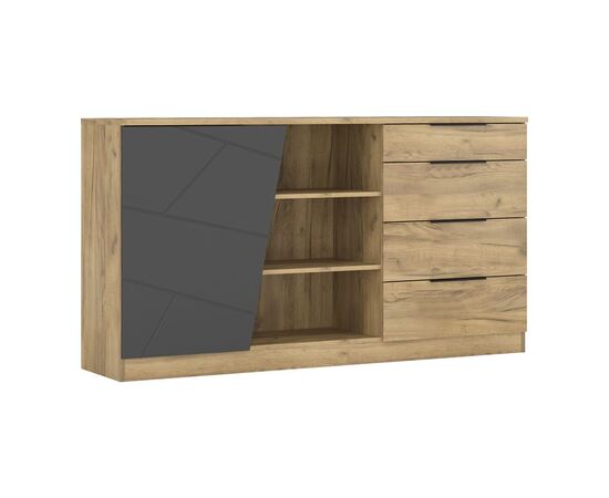Μπουφές Phoebe pakoworld σε sonoma - γκρι απόχρωση 170.2x40x92εκ - ΜΠΟΥΦΕΔΕΣ-ΚΟΝΣΟΛΕΣ στο Milonadakis.gr