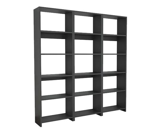 Βιβλιοθήκη Rabuku pakoworld σε ανθρακί απόχρωση 146x22x123εκ - ΒΙΒΛΙΟΘΗΚΕΣ στο Milonadakis.gr