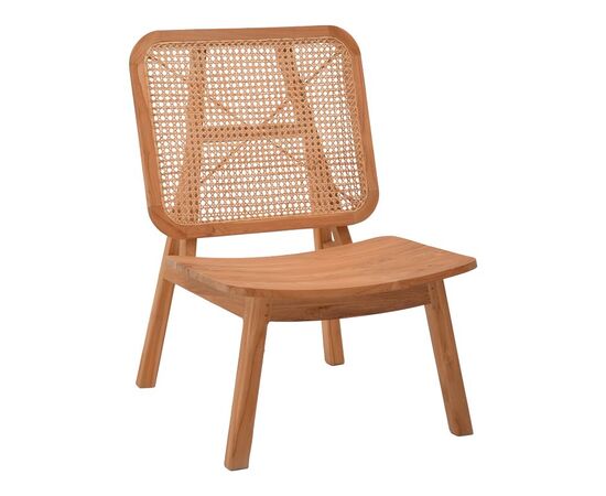 Καρέκλα Viborg pakoworld φυσικό teak ξύλο-φυσικό rattan 60x75x87εκ - ΚΑΡΕΚΛΕΣ - ΠΟΛΥΘΡΟΝΕΣ στο Milonadakis.gr