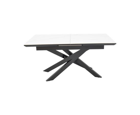 Τραπέζι Rogemi pakoworld γκρι mdf-μαύρο μέταλλο 160-200x90x75εκ - ΤΡΑΠΕΖΙΑ ΚΟΥΖΙΝΑΣ στο Milonadakis.gr