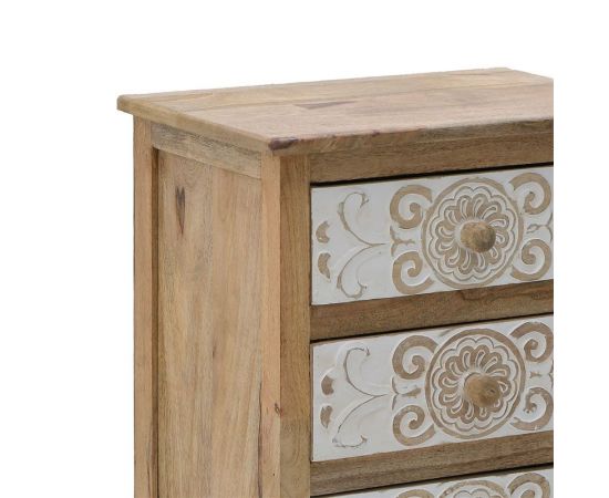 Συρταριέρα Inart 3-50-245-0017 ξύλο φυσικό-λευκό 72x35x76εκ - ΣΥΡΤΑΡΙΕΡΕΣ - ΤΟΥΑΛΕΤΕΣ στο Milonadakis.gr