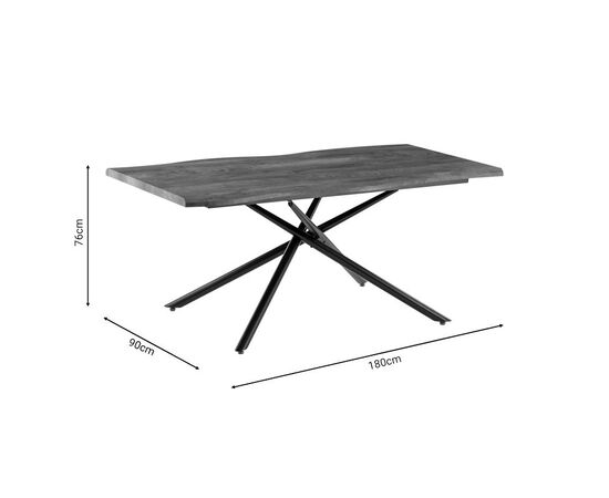 Τραπεζαρία Ditta-Jonal pakoworld μόκα- καρυδί 180x90x76εκ - ΤΡΑΠΕΖΑΡΙΕΣ στο Milonadakis.gr