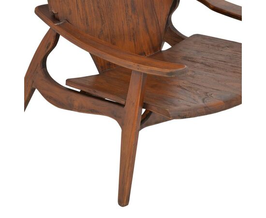 Πολυθρόνα Brazin pakoworld καρυδί teak ξύλο 72x71x77εκ - ΚΑΡΕΚΛΕΣ - ΠΟΛΥΘΡΟΝΕΣ στο Milonadakis.gr