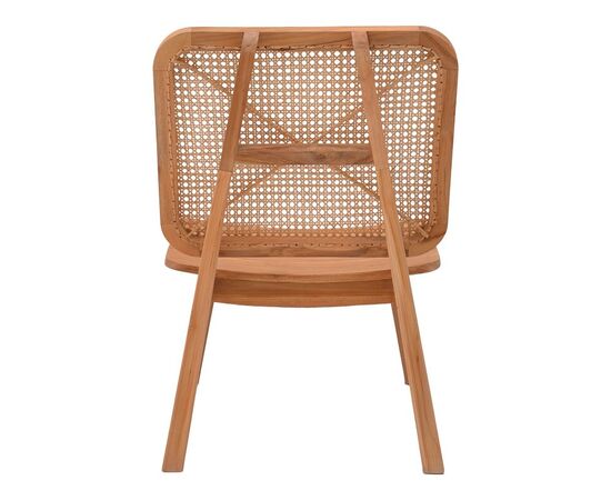 Καρέκλα Viborg pakoworld φυσικό teak ξύλο-φυσικό rattan 60x75x87εκ - ΚΑΡΕΚΛΕΣ - ΠΟΛΥΘΡΟΝΕΣ στο Milonadakis.gr