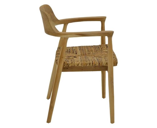 Πολυθρόνα Denverone pakoworld φυσικό teak ξύλο-banana σχοινί 57x54x79εκ - ΚΑΡΕΚΛΕΣ - ΠΟΛΥΘΡΟΝΕΣ στο Milonadakis.gr