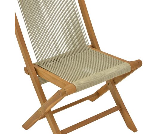 Καρέκλα Banou pakoworld teak ξύλο και σχοινί σε φυσική απόχρωση 51.5x58x88εκ - ΚΑΡΕΚΛΕΣ - ΠΟΛΥΘΡΟΝΕΣ στο Milonadakis.gr