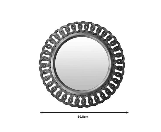 Καθρέπτης Atic Inart σε χρυσή αντικέ απόχρωση Φ50.8x5.3εκ - ΚΑΘΡΕΠΤΕΣ στο Milonadakis.gr