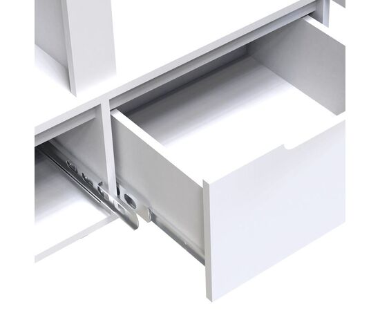 Ντουλάπα δίφυλλη Afina pakoworld mdf-μελαμίνη σε λευκή glossy απόχρωση 100x57x213εκ - ΝΤΟΥΛΑΠΕΣ στο Milonadakis.gr