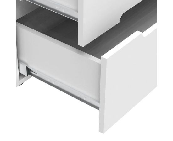 Συρταριέρα Afina pakoworld mdf-μελαμίνη σε λευκή glossy απόχρωση 90x44x101εκ - ΣΥΡΤΑΡΙΕΡΕΣ - ΤΟΥΑΛΕΤΕΣ στο Milonadakis.gr