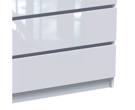 Συρταριέρα Dicama pakoworld mdf-μελαμίνη σε λευκη glossy απόχρωση 85.5x47x98εκ - ΣΥΡΤΑΡΙΕΡΕΣ - ΤΟΥΑΛΕΤΕΣ στο Milonadakis.gr