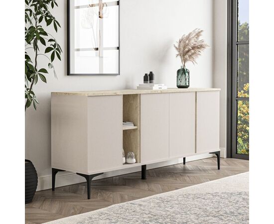 Μπουφές Vetine pakoworld σε λευκή απόχρωση 180x45x80εκ - ΜΠΟΥΦΕΔΕΣ-ΚΟΝΣΟΛΕΣ στο Milonadakis.gr