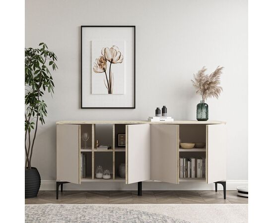 Μπουφές Vetine pakoworld σε λευκή απόχρωση 180x45x80εκ - ΜΠΟΥΦΕΔΕΣ-ΚΟΝΣΟΛΕΣ στο Milonadakis.gr