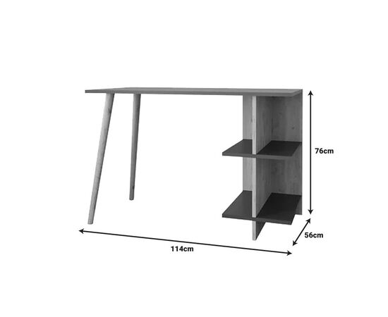 Γραφείο εργασίας Volet pakoworld σε oak- sandstone απόχρωση 114x56x76εκ - ΓΡΑΦΕΙΑ στο Milonadakis.gr