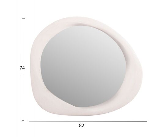 ΚΑΘΡΕΠΤΗΣ ΤΟΙΧΟΥ ΟΒΑΛ ΣΕΙΡΑ SANTORINI HM4511 MDF ΣΕ ΥΠΟΛΕΥΚΟ 82x3,5x74Υεκ - ΚΑΘΡΕΠΤΕΣ στο Milonadakis.gr