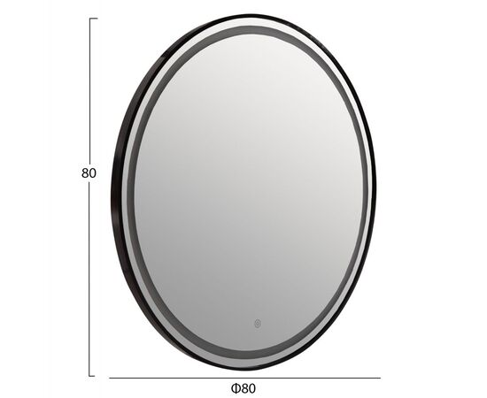 ΚΑΘΡΕΠΤΗΣ ΤΟΙΧΟΥ ΣΤΡΟΓΓΥΛΟΣ ROUNDER HM4503.01 ΑΛΟΥΜΙΝΙΟ ΣΕ ΜΑΥΡΟ-ΦΩΤΙΣΜΟΣ LED Φ80εκ. - ΚΑΘΡΕΠΤΕΣ στο Milonadakis.gr