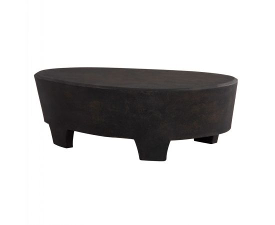 ΤΡΑΠΕΖΙ ΣΑΛΟΝΙΟΥ ΟΒΑΛ ΣΕΙΡΑ SANTORINI HM18066 MDF ΣΕ ΜΑΥΡΟ ΧΡΩΜΑ 100x60x33Υεκ. - ΤΡΑΠΕΖΑΚΙΑ ΣΑΛΟΝΙΟΥ στο Milonadakis.gr
