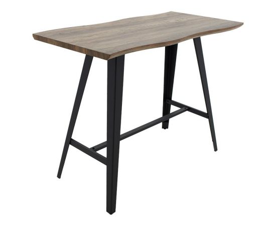 Tραπέζι μπαρ Fortitude pakoworld MDF καρυδί - πόδι μαύρο 140x70x103.5εκ - ΤΡΑΠΕΖΙΑ ΚΟΥΖΙΝΑΣ στο Milonadakis.gr