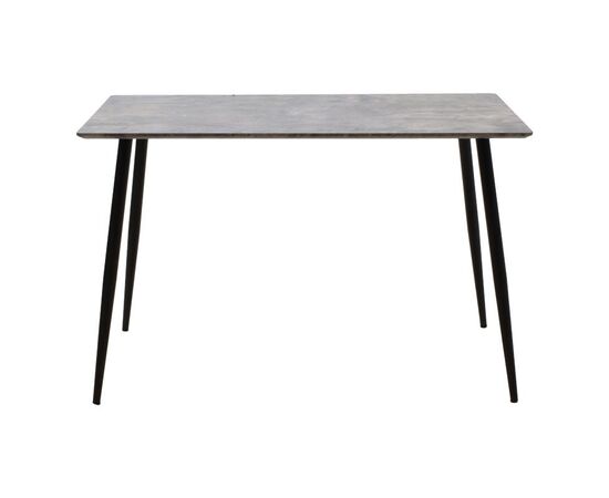 Τραπέζι Cuba pakoworld MDF γκρι cement-μαύρο 120x80x76εκ - ΤΡΑΠΕΖΙΑ ΚΟΥΖΙΝΑΣ στο Milonadakis.gr